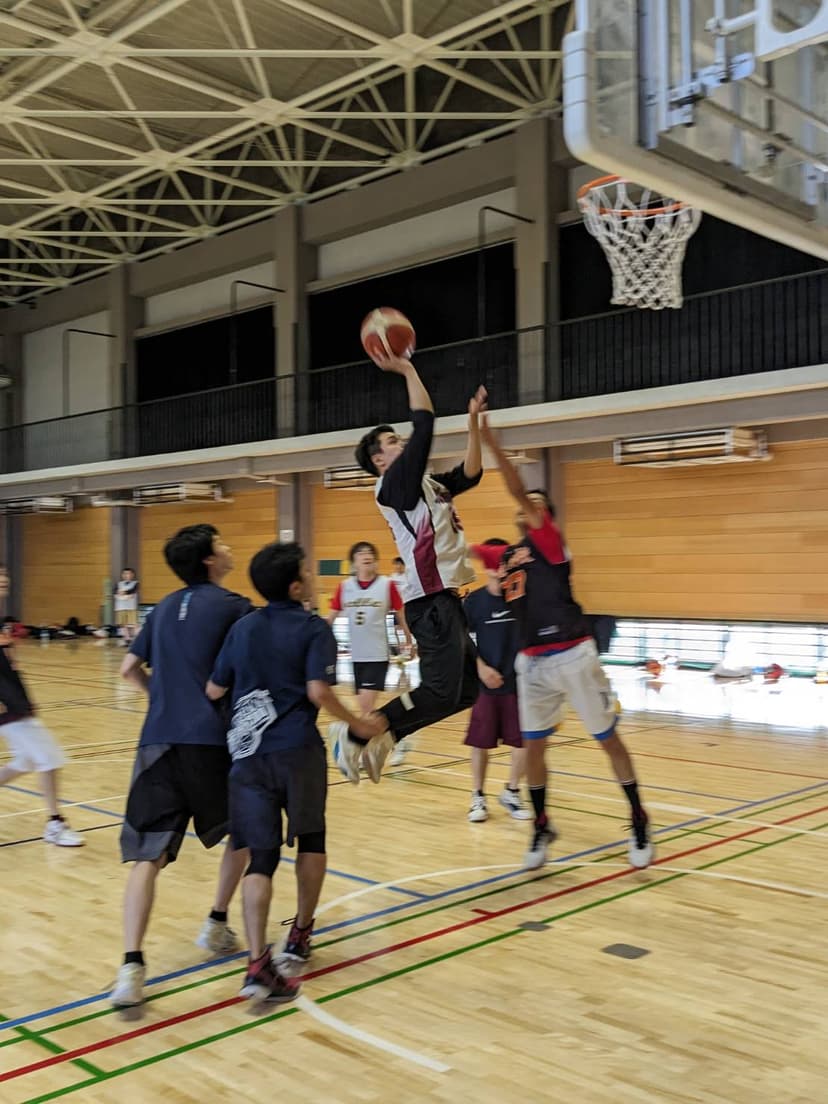 バスケットボールの練習風景